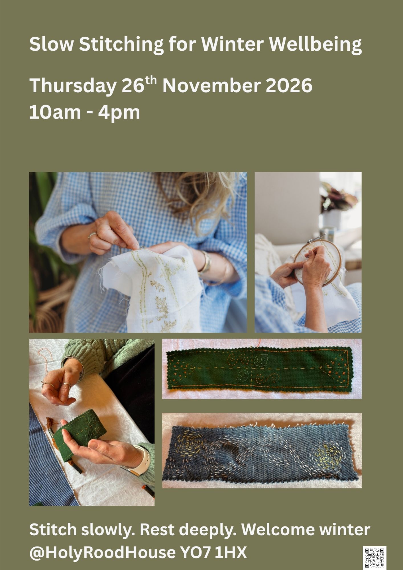 Slow Stitching for Winter Well