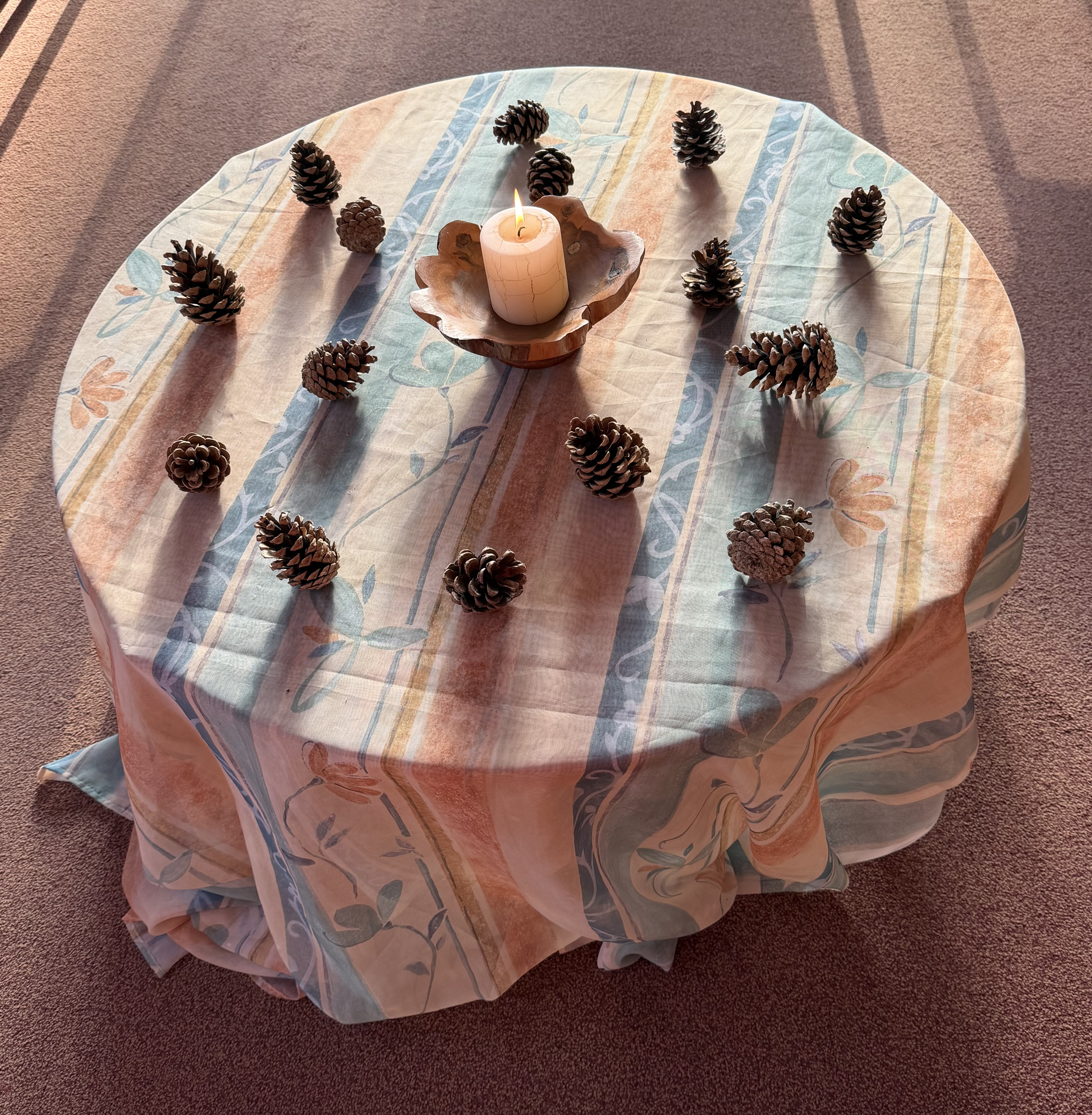Round table in chapel